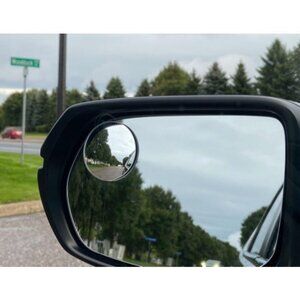 Blind Spot Mirror, 2" Round HD Glass Frameless Convex Rear View Mirrors
